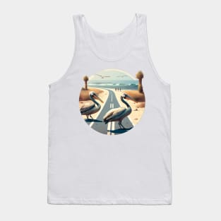 Pelican Art Design Gifts Tank Top